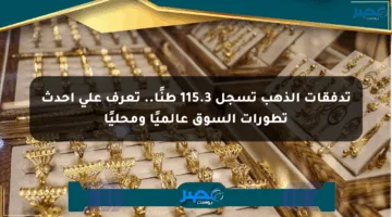 تدفقات الذهب تسجل 115.3 طنًا.. تعرف على أحدث تطورات السوق عالميًا ومحليًا